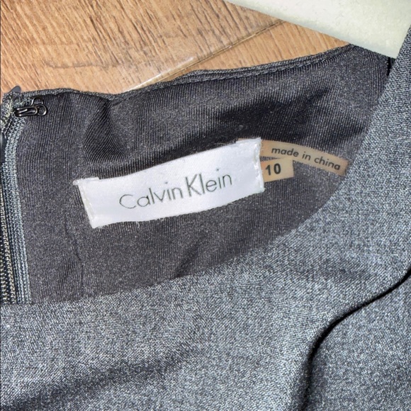Calvin Klein Dark Gray Midi Dress - Picture 2 of 7